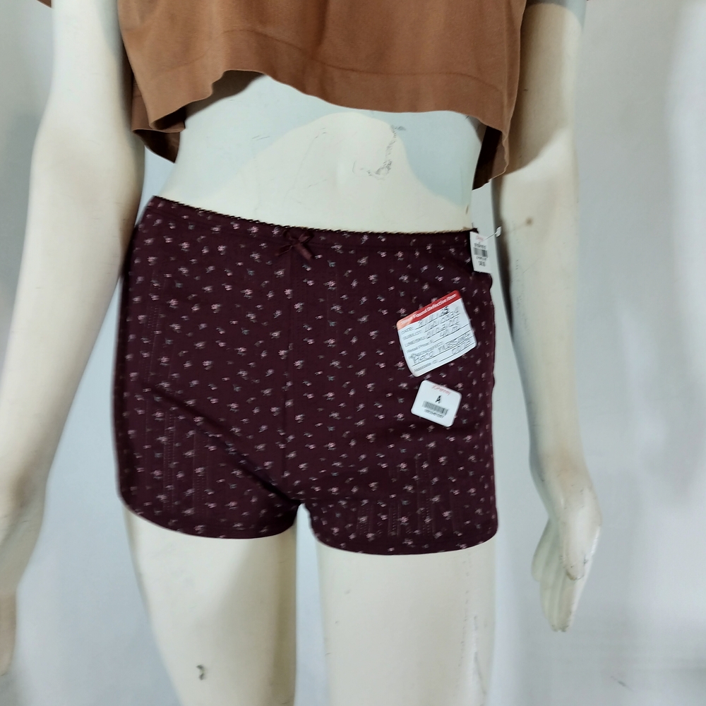 & Other Stories Maroon Patterned Athletic Shorts